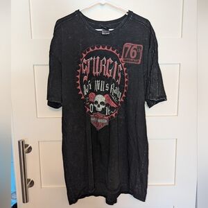 Harley-Davidson and Sturgis men's cotton T-shirt 2XL. 76th Anniversary shirt.